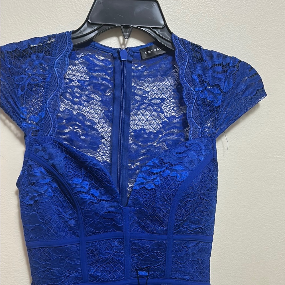 Emprada Royal Blue Lace Dress